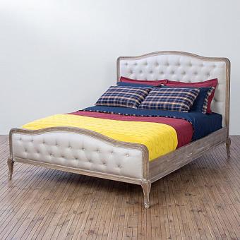 Полутороспальная кровать Lea Bed лён Linen Plain