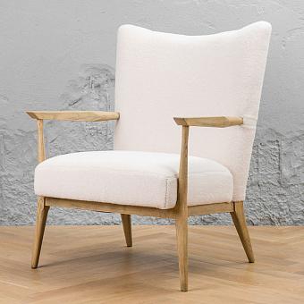 Кресло Megeve Chair искусственный мех Whipped Cream