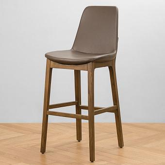 Барный стул Porto Bar Chair искусственная кожа Coffee