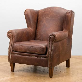 Кресло Liverpool Chair натуральная кожа Autumn Brown
