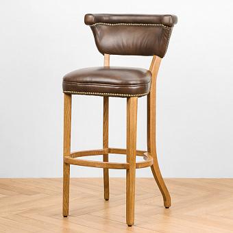 Барный стул Los Angeles Barstool, Grey Ash RM натуральная кожа Antique Master
