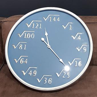 Настенные часы Metal Wall Clock Square Root White