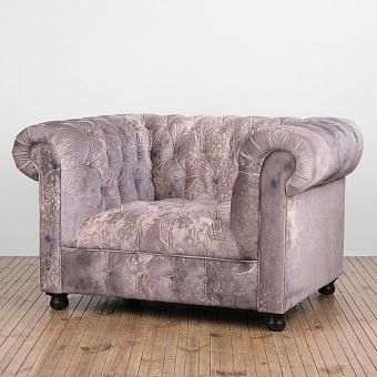 Кресло Westminster Button 1 Seater полиэстер Faded And Degraded Peat Smudge