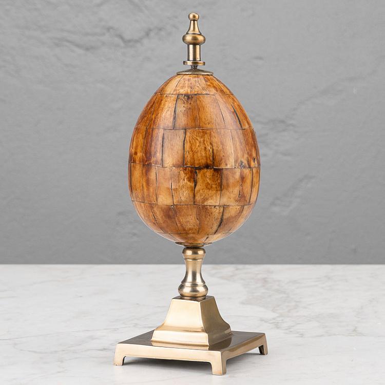 Decorative Horn Egg On Stand