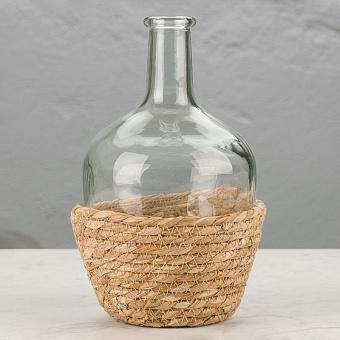 Ваза Bottle Vase In Basket Small