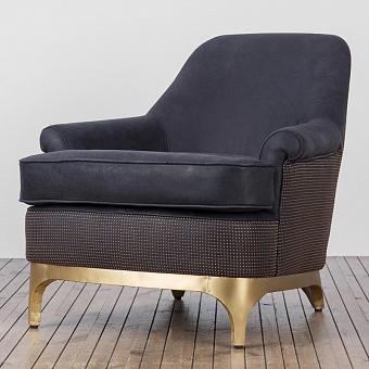 Кресло Bastille Chair натуральная кожа Pixel Black