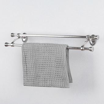 Держатель для полотенец Beads Double Towel Rail Antique Silver