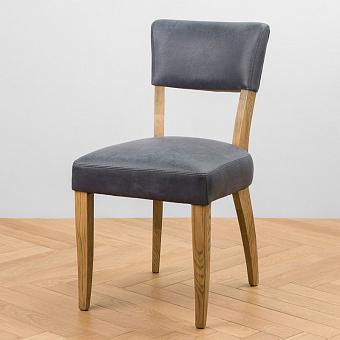 Стул Mami Dining Chair, Oak Brown натуральная кожа Evening Blue