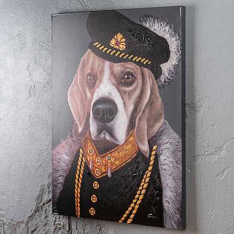 Картина акрилом Canvas Acrylic Painting Baron Beagle
