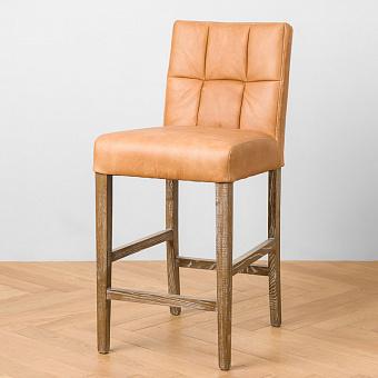 Барный стул Andre Bar Chair натуральная кожа Nimes