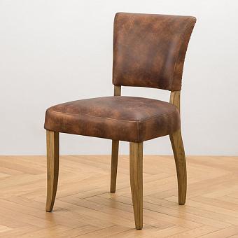 Стул Mami Dining Chair With Studs, Oak Brown натуральная кожа Autumn Brown