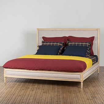 Двуспальная кровать Alexandra Double Bed лён Linen Plain