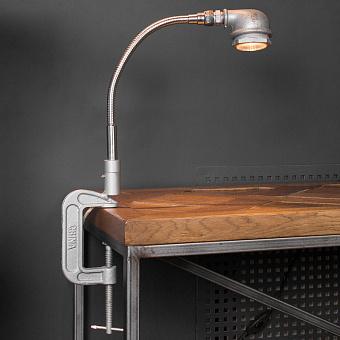 Настольная лампа Knuckle Joint Clip Lamp металл Vintage Chrome