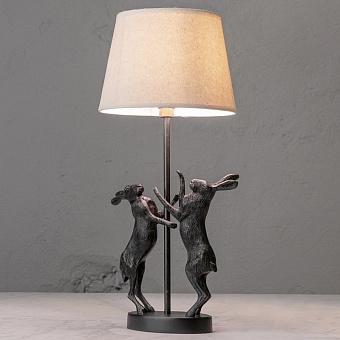 Настольная лампа с абажуром Table Lamp 2 Lievres With Shade