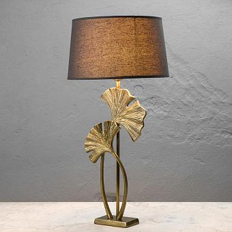 Настольная лампа с абажуром Ginkgo Flower Table Lamp With Shade Grey