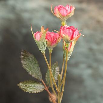 Искусственный цветок Mini Rose Pink 30 cm