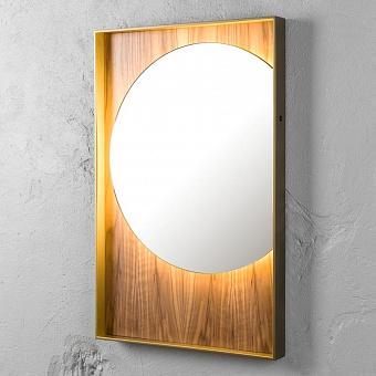 Зеркало с подсветкой Lentini Mirror Small орех Walnut