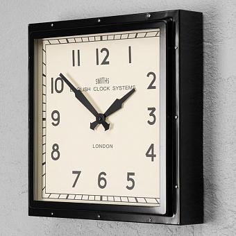 Настенные часы Black Smiths Square Clock