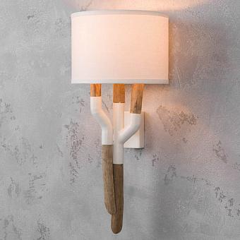 Бра A215 Outline Simple Wall Lamp хлопок White Cotton