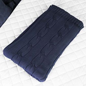 Плед Messina Knit Throw Deep Blue