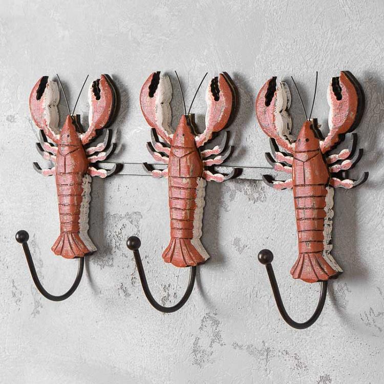 Lobsters Coat Holder 3 Hooks