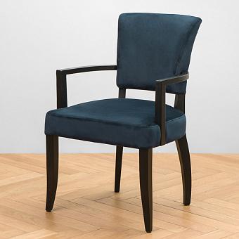 Стул Mami Dining Chair With Arms, Oak Black полиэстер Deep Blue
