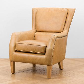 Кресло Master Chair, Bleached Oak PF натуральная кожа Cognac Grain