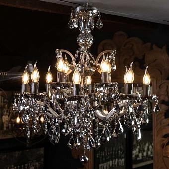Люстра Crystal Chandelier 26 Inches хрусталь и металл Grey Crystal and Natural Metal