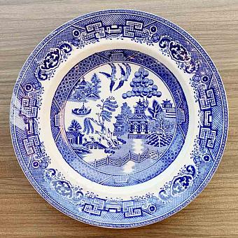 Винтажная тарелка Vintage Plate Willow Large