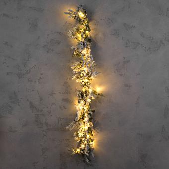 Гирлянда LED Spruce Garland With Snow 150 cm