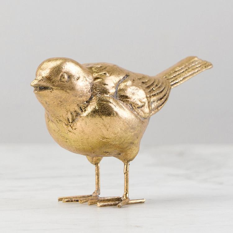 Golden Bird Head Down Figurine