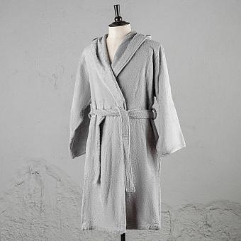 Банный халат с капюшоном CL Zero Twist Hooded Robe Grey XL