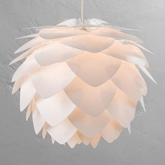 Подвесной светильник Silvia Hanging Lamp With White Cord Medium пластик White Plastic