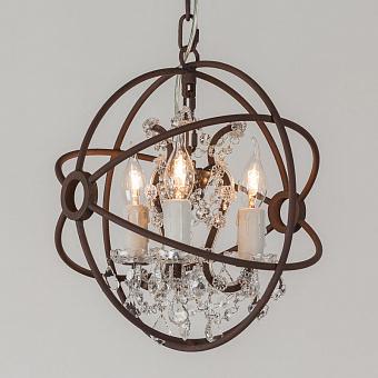 Люстра Gyro Crystal Chandelier Extra Small хрусталь и металл Clear Crystal and Antique Rust