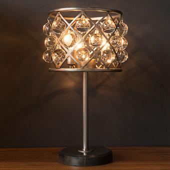 Настольная лампа Zig Zag Table Lamp Small хрусталь и металл Clear Crystal and Natural Metal