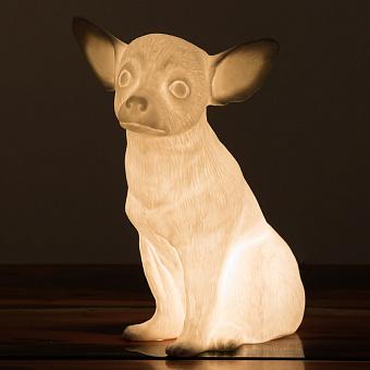 Настольная лампа Porcelain Chihuahua Lamp
