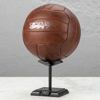Кожаный мяч на подставке Match Ball 1954 With Stand, Dark Brown натуральная кожа WM Dark Brown