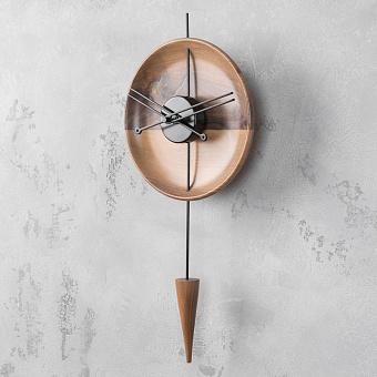 Настенные часы Orbit Walnut Clock