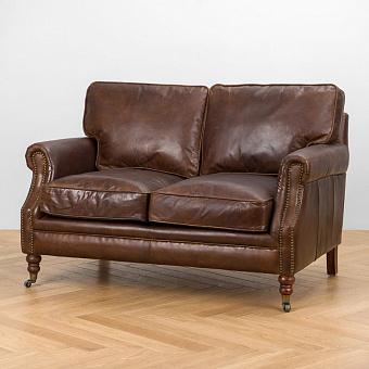 Двухместный диван John 2 Seater D натуральная кожа Vintage Brown