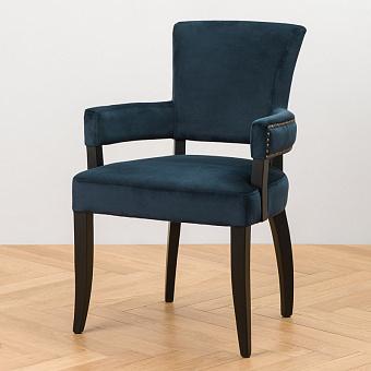 Стул Newport Dining Chair, Oak Black полиэстер Deep Blue