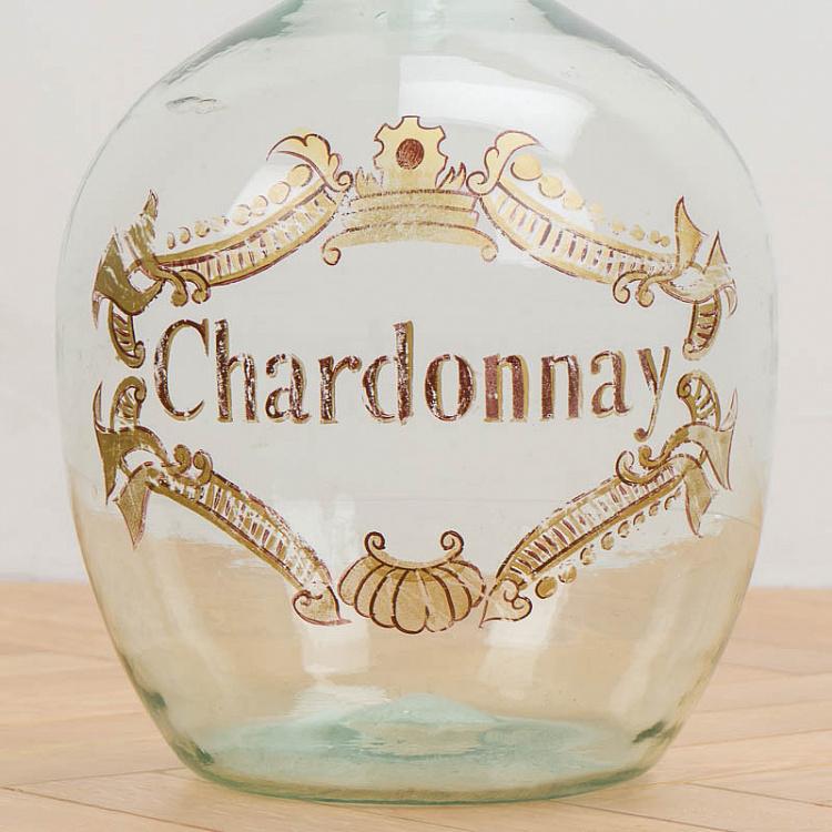 Раскрашенная вручную выдувная бутыль Шардоне Handpainted Blowed Bottle Chardonnay
