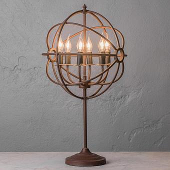 Настольная лампа Gyro Table Lamp металл Antique Rust