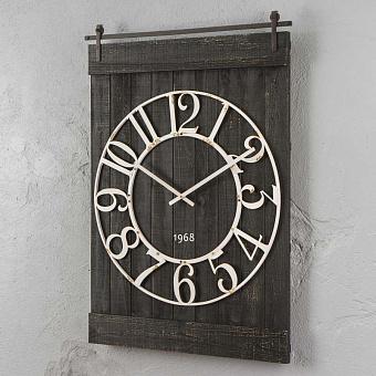 Настенные часы Barney Black Pine Clock