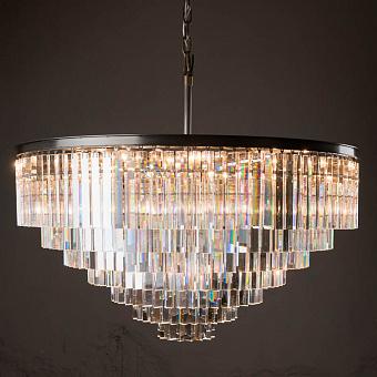 Люстра Odeon Chandelier 7 Rings хрусталь и металл Clear Crystal and Natural Metal