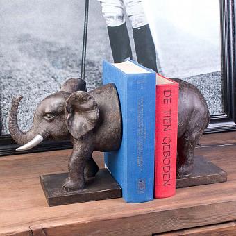 Набор из 2-х держателей для книг Bookend Elephant