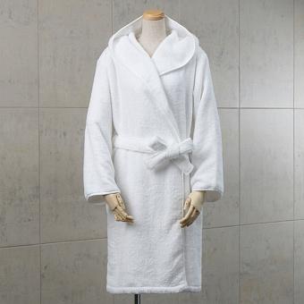 Банный халат с капюшоном CL Zero Twist Hooded Robe White XL