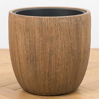 Кашпо Effectory Wood Bowl Pot Light Oak Large