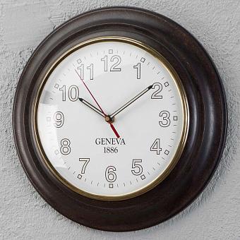 Настенные часы Brown Mango Wood Wall Clock