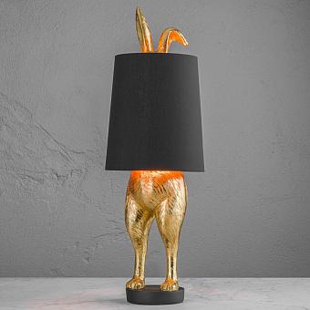 Настольная лампа Table Lamp Hiding Bunny Gold Black