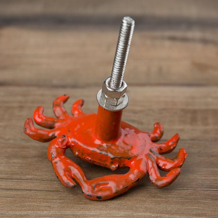 Мебельная ручка Красный краб Red Crab Knob